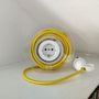Design objects - Extension Cord for 2 Plugs - Lemon Yellow - OH INTERIOR DESIGN