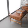 Lounge chairs - OPEN Louge Chair- metal+leather - DOIMO BRASIL