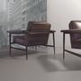 Lounge chairs - OPEN Louge Chair- metal+leather - DOIMO BRASIL