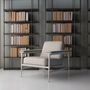 Lounge chairs - OPEN Louge Chair- metal+leather - DOIMO BRASIL