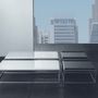 Coffee tables - BLOCK Coffee table- metal+leather - DOIMO BRASIL