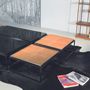 Coffee tables - BLOCK Coffee table- metal+leather - DOIMO BRASIL