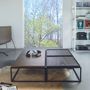 Coffee tables - BLOCK Coffee table- metal+leather - DOIMO BRASIL