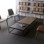 Coffee tables - BLOCK Coffee table- metal+leather - DOIMO BRASIL