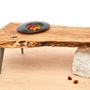 Coffee tables - Primitive style solid olive wood table. - VAN DEN HEEDE-FURNITURE-ART-DESIGN