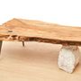 Tables basses - table en olivier massif style primitif. - VAN DEN HEEDE-FURNITURE-ART-DESIGN