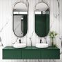 Bathroom mirrors - Oval mirrors with alu frame - ELMA S.R.L.