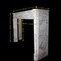 Design objects - Beautiful 18th Century Parisian Marble Fireplace Mantel - MAISON LEON VAN DEN BOGAERT ANTIQUE FIREPLACES AND RECLAIMED DECORATIVE ELEMENTS