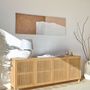 Sideboards - Beyla solid oak sideboard with oak veneer 180 x 70 cm FSC 100 % - KAVE HOME