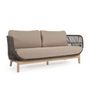 Sofas - Catalina 3-seater sofa made with green rope and FSC solid acacia wood 170 cm - KAVE HOME