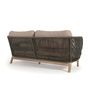 Sofas - Catalina 3-seater sofa made with green rope and FSC solid acacia wood 170 cm - KAVE HOME