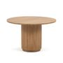 Dining Tables - Licia round table made from solid mango wood with natural finish Ø 120 cm - KAVE HOME