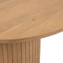 Tables Salle à Manger - Table ronde Licia en bois massif de manguier finition naturelle Ø 120cm - KAVE HOME