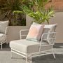 Lawn armchairs - Mareluz armchair in white steel - KAVE HOME