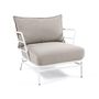 Lawn armchairs - Mareluz armchair in white steel - KAVE HOME