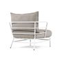 Lawn armchairs - Mareluz armchair in white steel - KAVE HOME