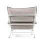 Lawn armchairs - Mareluz armchair in white steel - KAVE HOME