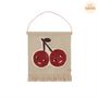 Other wall decoration - CHERRY ON TOP WALL RUG - RED - OYOY LIVING DESIGN