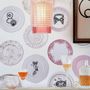 Decorative wall frescoes - WALL PLATES AND RECYCLED WALLPAPER - VERONIQUE JOLY-CORBIN