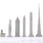 Design objects - Stainless Steel Dubai Edition - SKYLINE CHESS LTD