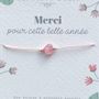 Jewelry - Heart bracelet: Thank you for this year - LES MOTS DOUX