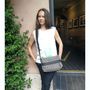 Bags and totes - Handmade "Bisaccia" shoulder bag in traditional Sardinian cotton for work and travel  - ELENA KIHLMAN