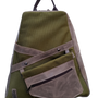 Bags and totes - Handmade unisex backpack "Kangaroo" with detachable waist pouch and laptop sleeve in Cordura and genuine leather - ELENA KIHLMAN