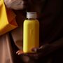 Gifts - REUSABLE GLASS BOTTLE YELLOW (600ml)  SQUIREME. Y1 SUSTAINABLE - SQUIREME.