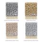 Plaids - Plaid en pure laine à imprimé animal - Disponible en palettes neutres - 130 x 190 cm - J.J. TEXTILE LTD