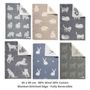 Plaids - Petites couvertures en laine - Disponible en différents modèles - 65 x 90 cm - J.J. TEXTILE LTD