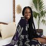 Homewear - Royal Palm silk bathrobe  - OYA ABEO