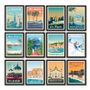 Affiches - AFFICHE VOYAGE VINTAGE BARCELONE ESPAGNE | POSTER ILLUSTRATION VILLE BARCELONE ESPAGNE - OLAHOOP TRAVEL POSTERS