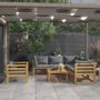 Canapés de jardin - vidaXL Salon de jardin 7 pcs avec coussin Bois d'acacia solide - VIDAXL / DROPSHIPPINGXL