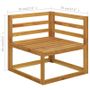 Footrests - vidaXL 7 Piece Garden Set with Cushion Cream Solid Acacia Wood - VIDAXL / DROPSHIPPINGXL
