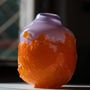 Objets design - Vase récupéré, grand modèle, violet et orange - DAVID VALNER STUDIO