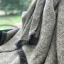 Throw blankets - UNA Plaid and cushions - T'RU SUSTAINABLE HANDMADE