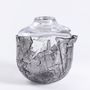 Objets design - Vase récupéré, Grand modèle, gris clair et transparent - DAVID VALNER STUDIO