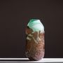 Design objects - Recovered vase, medium size, mint and red - DAVID VALNER STUDIO