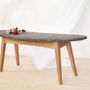 Benches - upholstered wooden bench - VAN DEN HEEDE-FURNITURE-ART-DESIGN