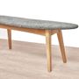 Benches - upholstered wooden bench - VAN DEN HEEDE-FURNITURE-ART-DESIGN