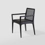 Lawn chairs - "JULIA" CHAIR WITH ARMS - ALESSANDRA DELGADO DESIGN