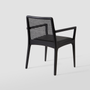 Lawn chairs - "JULIA" CHAIR WITH ARMS - ALESSANDRA DELGADO DESIGN