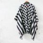 Homewear textile - PONCHO PANO DE LUCA DARK NAVY/NATURAL WHITE  - SCHOOLOFLIFEPROJECTS