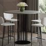 Other tables - Tabula Laborare and Circulus - Standing and dining table round with concrete top and steel frame - CO33 EXKLUSIVE BETONMÖBEL