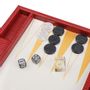 Petite maroquinerie - Backgammon Rouge - Cuir Vegan Lézard - Medium - VIDO BACKGAMMON