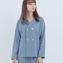 Homewear - Pajama du nuit- cotton royal blue - FOO TOKYO