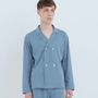 Homewear textile - Pyjama du nuit- coton bleu roi - FOO TOKYO