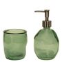 Bathroom equipment - GREEN GLASS TOOTHBRUSH HOLDER 350CC BA22563 - ANDREA HOUSE