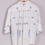 Apparel - White shirt with colorful pattern - NEERU KUMAR