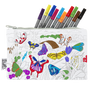 Stationery - colour and learn butterfly pencil case - EATSLEEPDOODLE